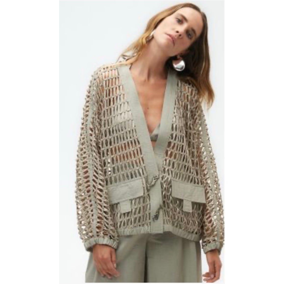 Nocturne Trimmed Mesh Jacket S Mink